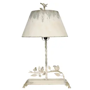 Produkt Kovová vintage stolní lampa s ptáčky Charlemagne - 44*43*75 cm Clayre & Eef