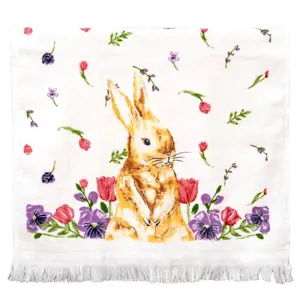 Produkt Kuchyňský froté ručník s králíčkem Happy Bunny - 40*66 cm Clayre & Eef