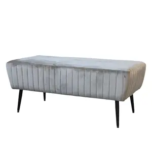 Produkt Latté sametová lavice Marat Bench velour - 100*42*50cm Chic Antique