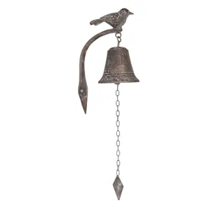 Produkt Litinový zvonek s ptáčkem Bird - 10*15*25 cm Clayre & Eef