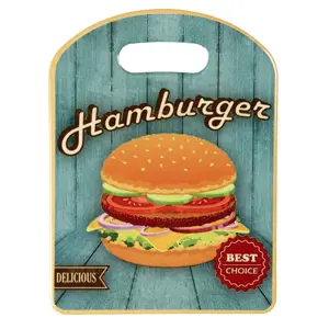 Produkt Malé servírovací keramické prkénko Hamburger - 15*20 cm Clayre & Eef