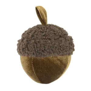 Produkt Měděný plyšový dekorační žalud Acorn copper - Ø 11*15cm Mars & More