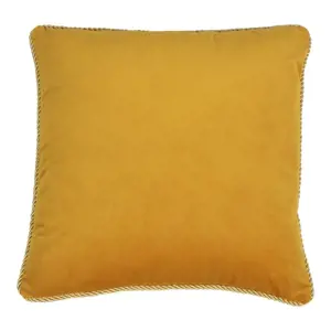 Produkt Medový sametový polštář obšitý krouceným zlatým provázkem Velvet - 45*10*45cm Mars & More