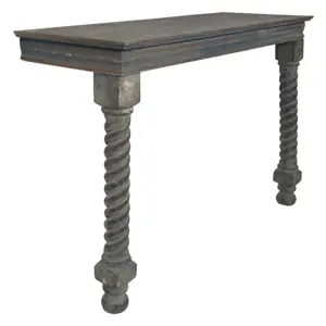 Produkt Modro-hnědý antik konzolový stůl ke zdi Emilié - 123*41*83 cm Clayre & Eef