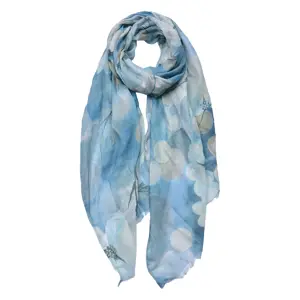Produkt Modrý dámský šátek se vzorem - 70x180 cm Clayre & Eef