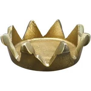 Produkt Mosazný antik kovový svícen ve tvaru koruny Crown - Ø 8,5*3cm Exner