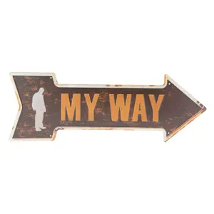 Produkt Nástěnná cedule MY WAY  - 46*15 cm Clayre & Eef