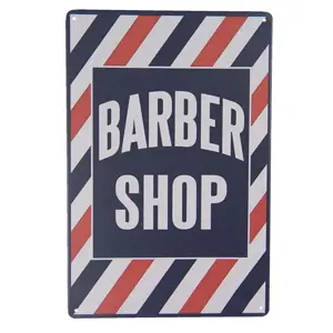 Produkt Nástěnná kovová cedule Barber Shop - 20*30 cm Clayre & Eef