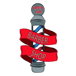 Produkt Nástěnná kovová cedule Barber Shop - 33*1*60 cm Clayre & Eef