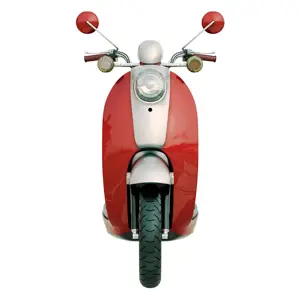 Produkt Nástěnná kovová cedule Scooter Red - 27*1*50 cm Clayre & Eef