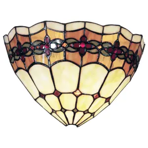 Produkt Nástěnná lampa Tiffany - 30*14*20 cm 1x E14 / Max 40W Clayre & Eef