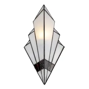 Produkt Nástěnná lampa Tiffany Trinagl - 23*13*43 cm E27/max 1*40W Clayre & Eef