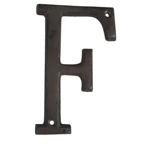 Produkt Nástěnné kovové písmeno F - 13 cm Clayre & Eef
