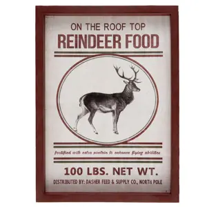 Produkt Obraz Jelen Reindeer food - 27*3*37 cm Clayre & Eef