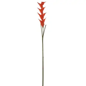 Oranžová květina Heliconia - 141cm J-Line by Jolipa