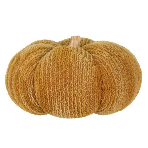 Produkt Oranžová látková dekorace dýně Pumpkin XXL - Ø 25*16 cm  Clayre & Eef