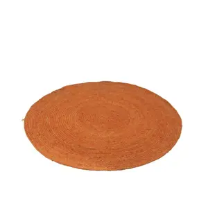 Produkt Oranžový jutový koberec Round  - Ø 120cm J-Line by Jolipa