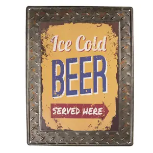 Produkt Plechová cedule Ice Cold Beer - 30*40 cm Clayre & Eef