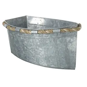 Plechový obal na květináč ve tvaru lodi Boat Planter - 23*30*44cm Ostatní