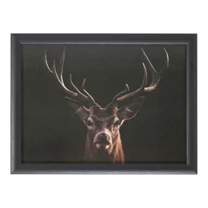 Podnos na nohy s jelenem Black Deer  - 43*33*7cm Mars & More