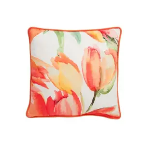 Produkt Polštář s výplní s tulipány -  45*45cm J-Line by Jolipa