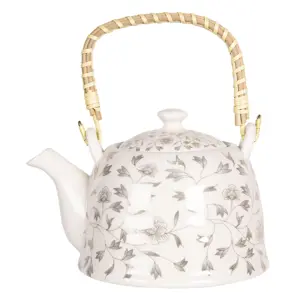 Produkt Porcelánová konvice na čaj s drobnými kvítky - 18*14*12 cm / 0,8L Clayre & Eef
