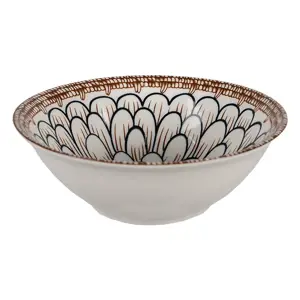 Porcelánová miska na polévku Mibbo II - Ø 15*5 cm / 300ml Clayre & Eef