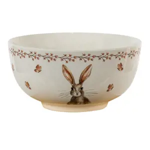 Produkt Porcelánová miska Rustic Easter Bunny - Ø 14*7 cm / 0.5 L Clayre & Eef