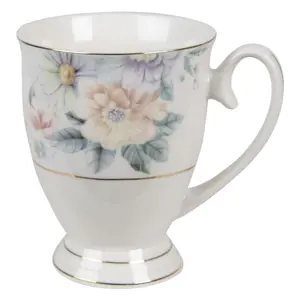 Produkt Porcelánový hrneček s květinami Flowers - 11*8*10 cm / 300 ml Clayre & Eef