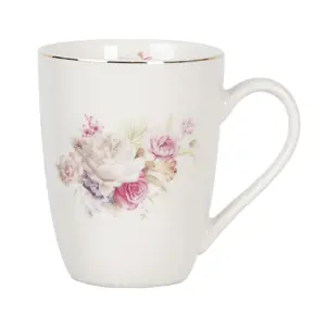 Produkt Porcelánový hrnek Friendly Roses - 12*9*11 cm / 0.33L Clayre & Eef