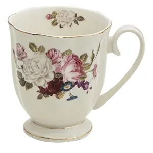 Produkt Porcelánový hrnek s květy Flower Sun - 11*8*10 cm / 290 ml Clayre & Eef