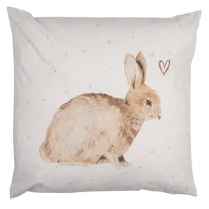 Produkt Povlak na polštář s motivem králíčka a srdíček Bunnies in Love - 45*45 cm Clayre & Eef