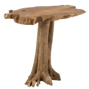 Produkt Přírodní barový stůl z teakového dřeva na kmeni Root teak - 107*78*105cm J-Line by Jolipa