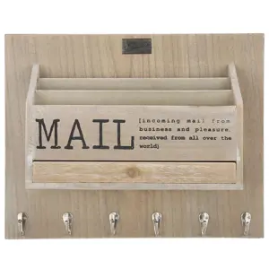 Produkt Přírodní box na poštu na zeď s nápisem Mail -  38*30*11 cm Collectione