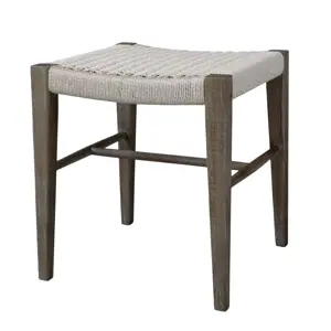 Produkt Přírodní dřevěná lavice / stolička s výpletem Limoges Stool - 44*43*48cm  Chic Antique