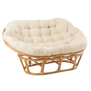 Přírodní oválná ratanová pohovka Roni Rattan Natural - 173*110*75 cm J-Line by Jolipa