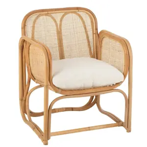 Přírodní ratanové křeslo Casablanca Rattan Natural - 65*63*65cm J-Line by Jolipa