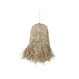 Produkt Přírodní závěsné světlo s lýkovým stínidlem Raffia - Ø 28*32cm/ E27/ 40W Chic Antique