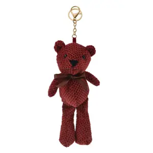 Produkt Přívěsek na klíče/ kabelku červený medvídek Bear - 10*20/ 27cm Juleeze