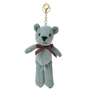 Produkt Přívěsek na klíče/ kabelku šedý medvídek Bear - 10*20/ 27cm Juleeze