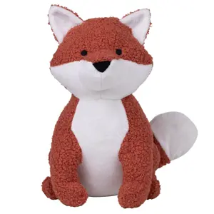 Rezavá dveřní zarážka liška Fox - 15*14*22 cm Mars & More