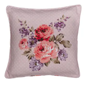 Produkt Růžový bavlněný potah na polštář s růžemi Dotty Rose - 40*40 cm Clayre & Eef