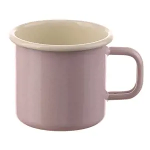 Růžový smaltovaný hrnek Pink dot - Ø8*8cm - 250ml Münder Email