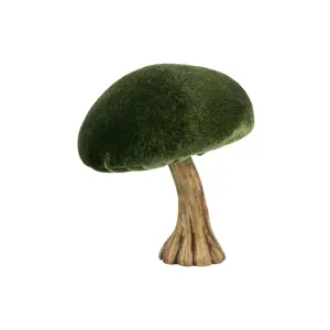 Produkt Sametová dekorace zelená houba Mushroom - 10*10*10cm Mars & More