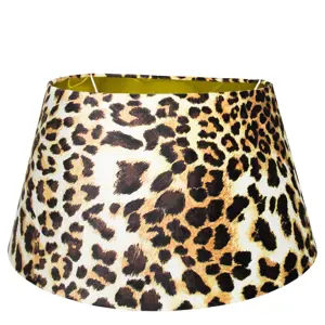 Produkt Sametové stínidlo s motivem leopardí kůže - 33*45*h25cm Mars & More