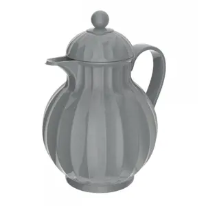 Produkt Šedá baňatá termoska 0,6l - 20*17*23 cm Chic Antique