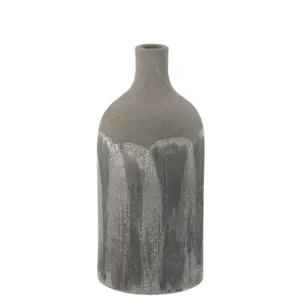 Šedá granitová dekorační váza Transition XS - Ø 12*25 cm J-Line by Jolipa