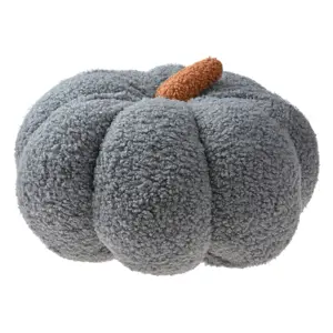 Produkt Šedý dekorační polštář ve tvaru dýně Pumpkin - Ø 28*18 cm  Clayre & Eef