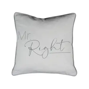 Produkt Šedý polštář Mr.Right - 45*10*45cm Mars & More