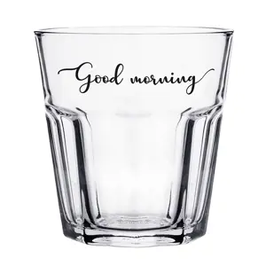 Sklenička s nápisem Good morning - Ø8*10 cm / 250 ml Clayre & Eef